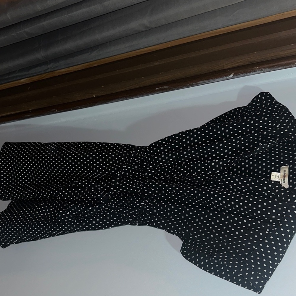 Monteau Black and White Polka Dot Mini Dress